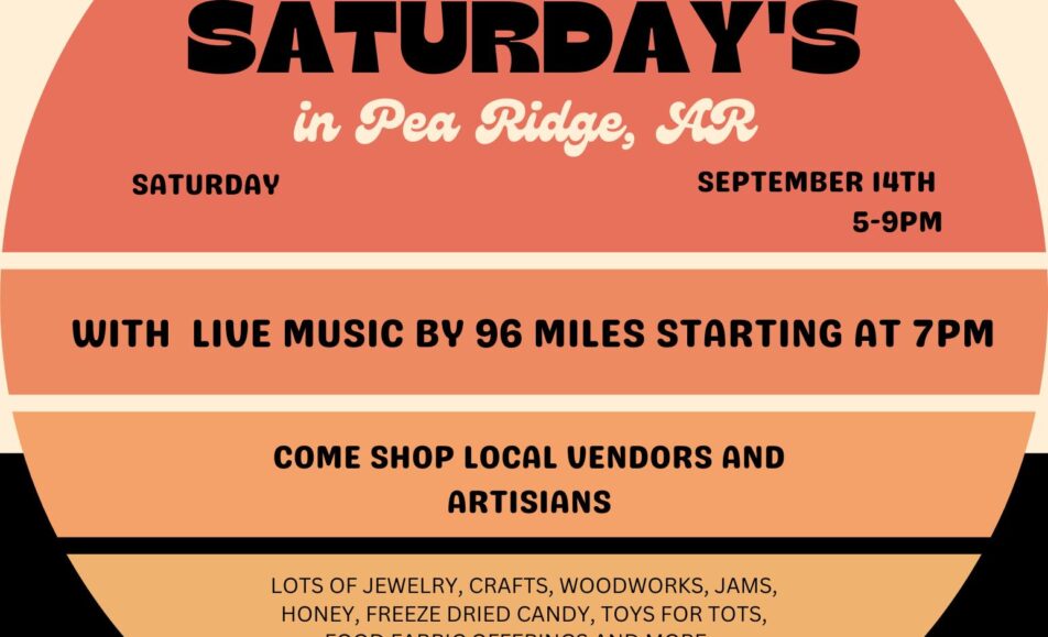 2nd Saturdays Pea Ridge Sept