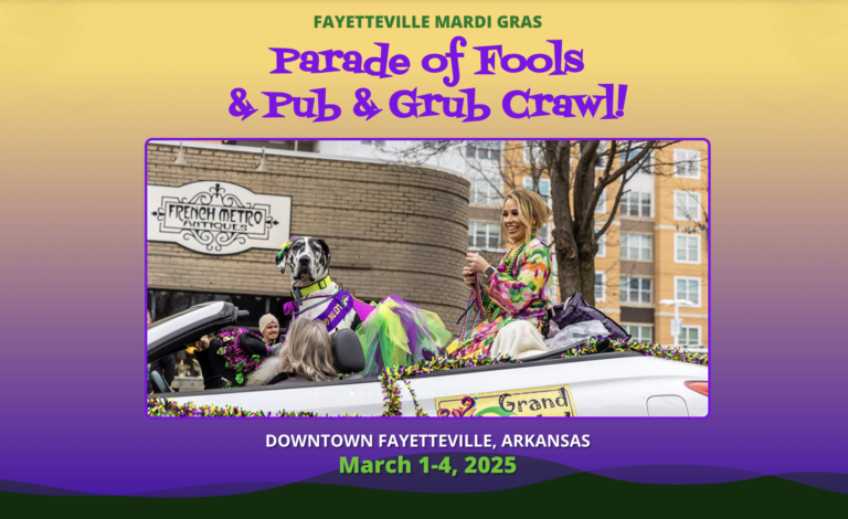 mardi gras parade fayetteville ar